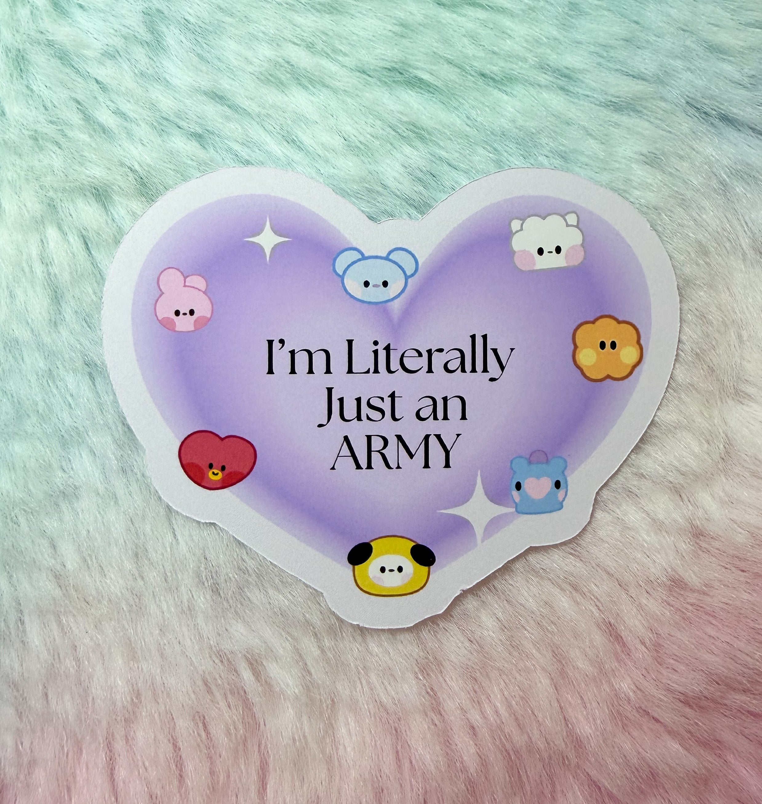 ✨ Just an ARMY | BTS-Inspired Heart Sticker