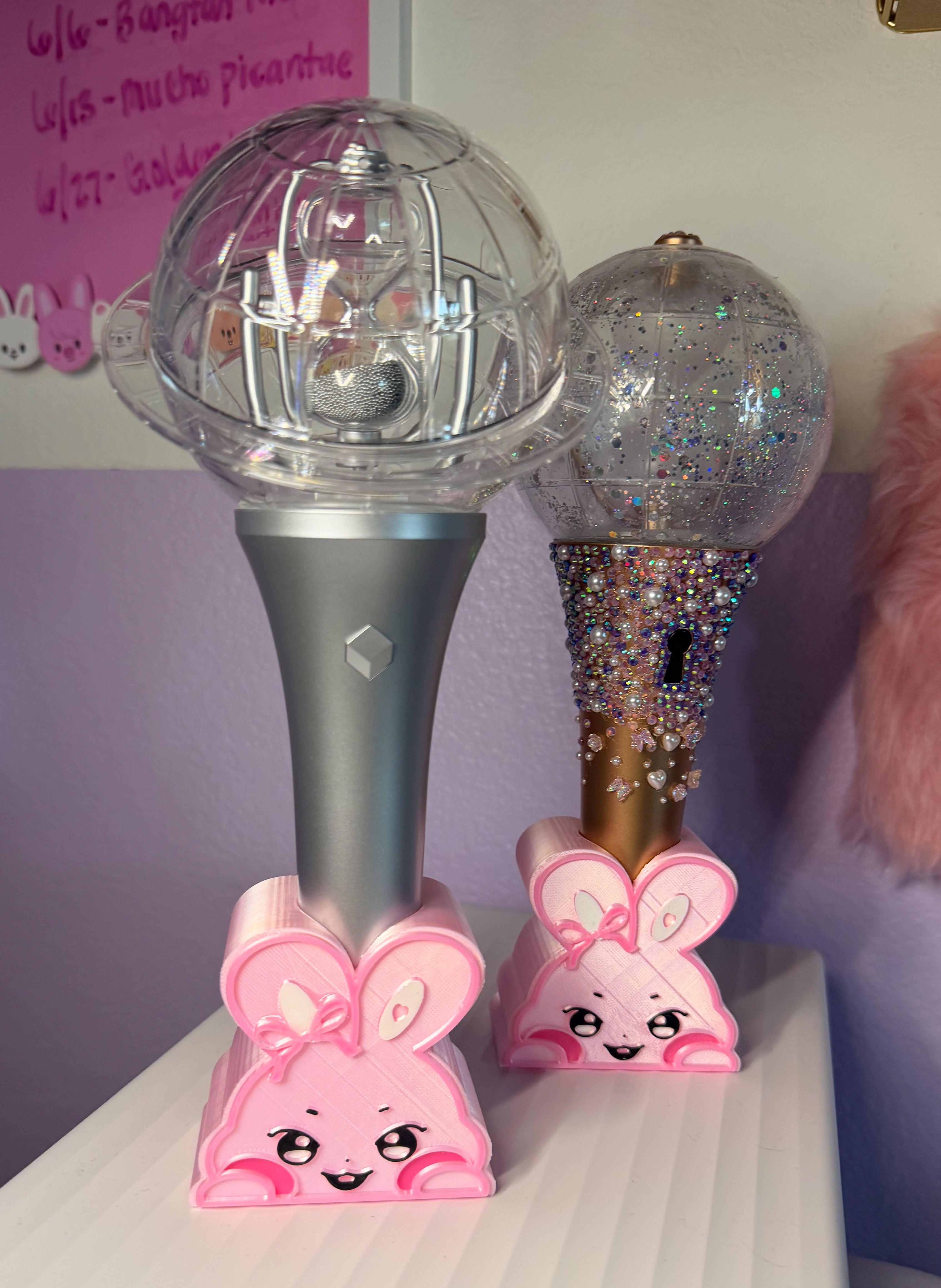 ANITEEZ Light Stick Stand | Fits Lightiny Version 2 & 3 | 3D Printed ATEEZ Display Holder