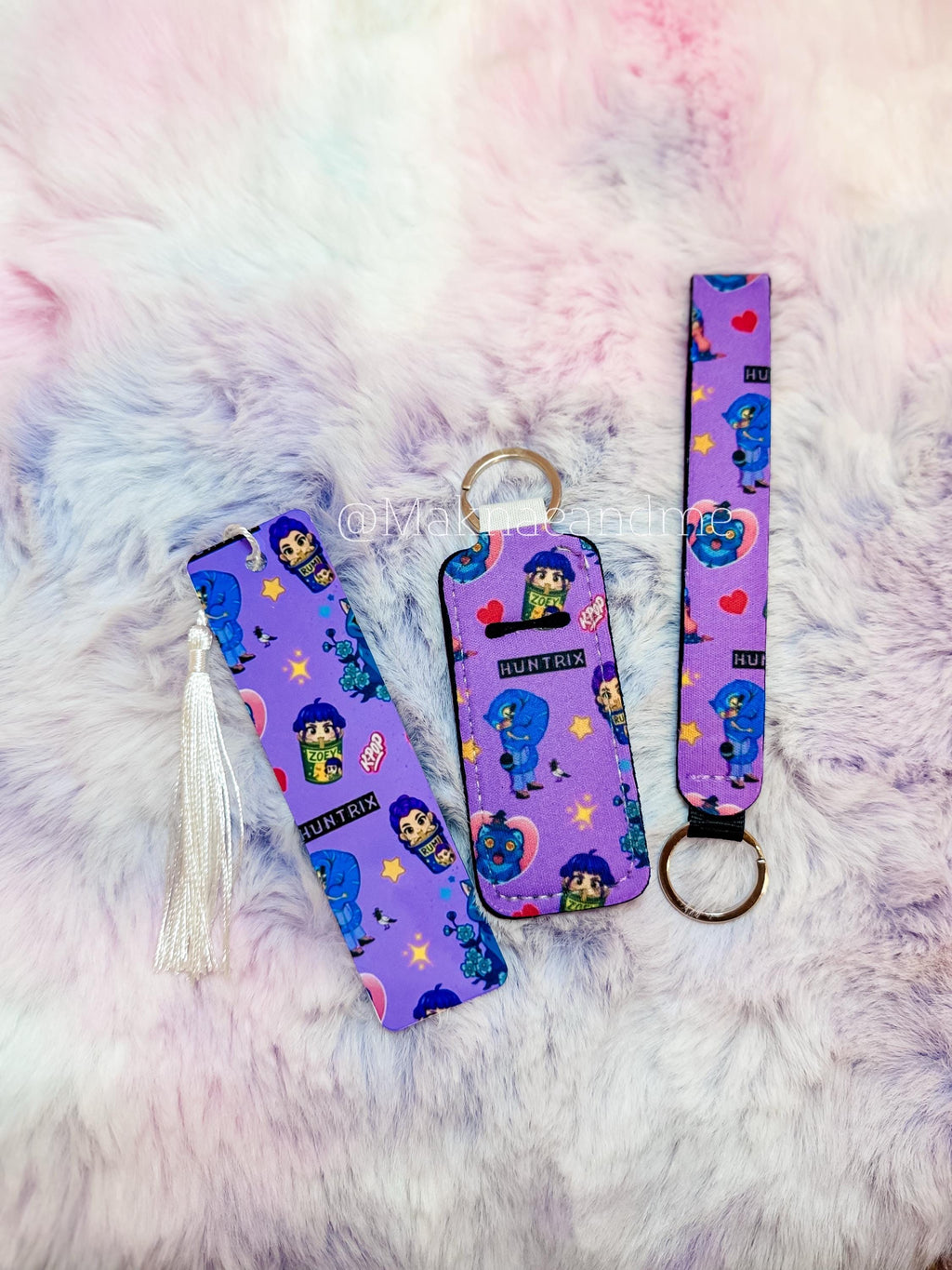 K-Pop Inspired Kawaii Keychains, bookmarks & Chapstick Holders – Handmade Cute Fandom Accessories