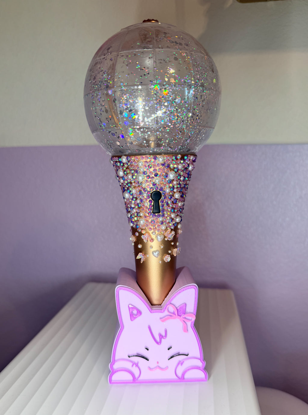 ANITEEZ Light Stick Stand | Fits Lightiny Version 2 & 3 | 3D Printed ATEEZ Display Holder