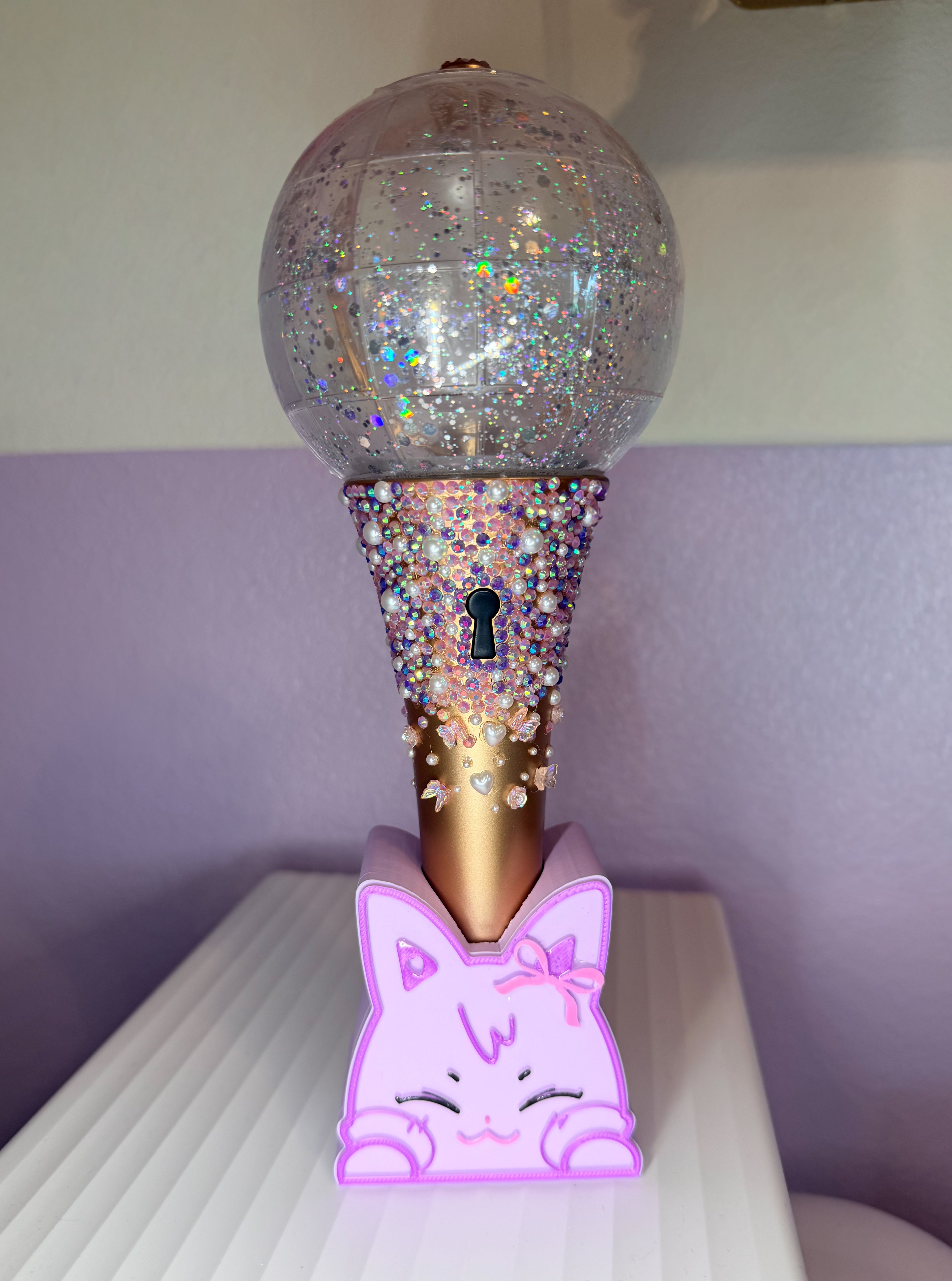 ANITEEZ Light Stick Stand | Fits Lightiny Version 2 & 3 | 3D Printed ATEEZ Display Holder