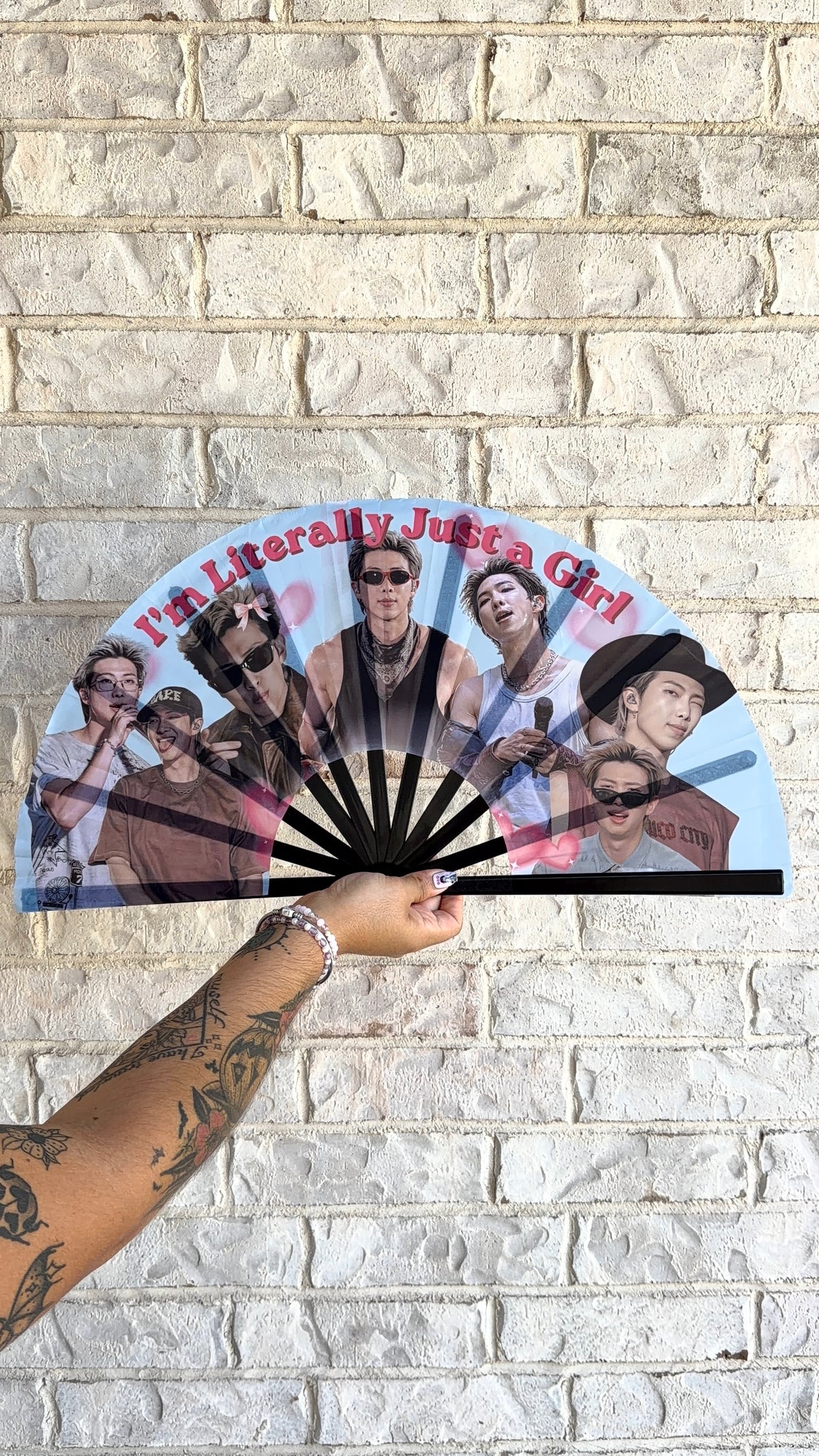 BTS Clack Fan | 25” Folding Fan
