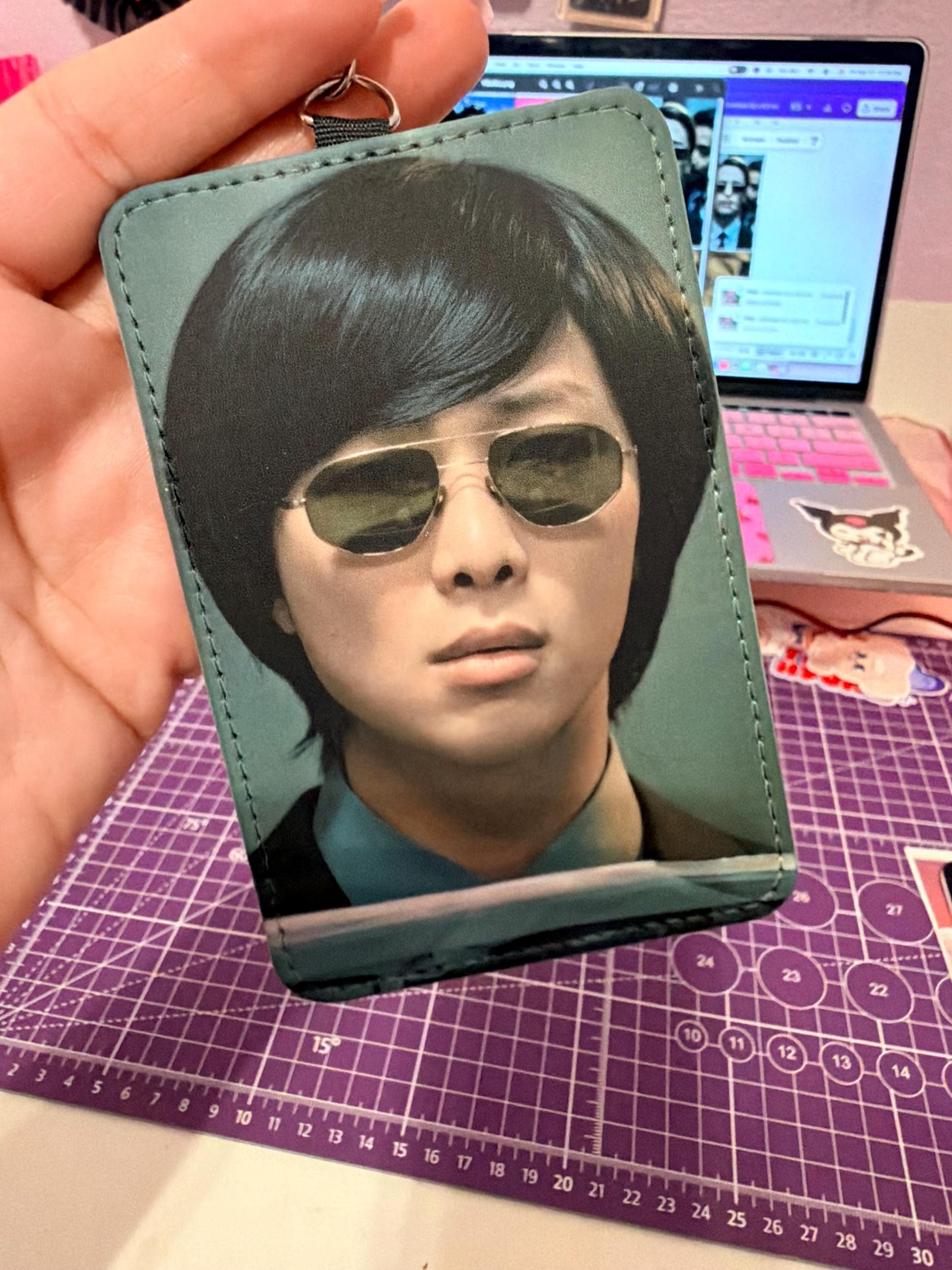 Custom Kpop Card Holder Keychain | Personalized Idol Photo Wallet | Concert Essential PU Leather