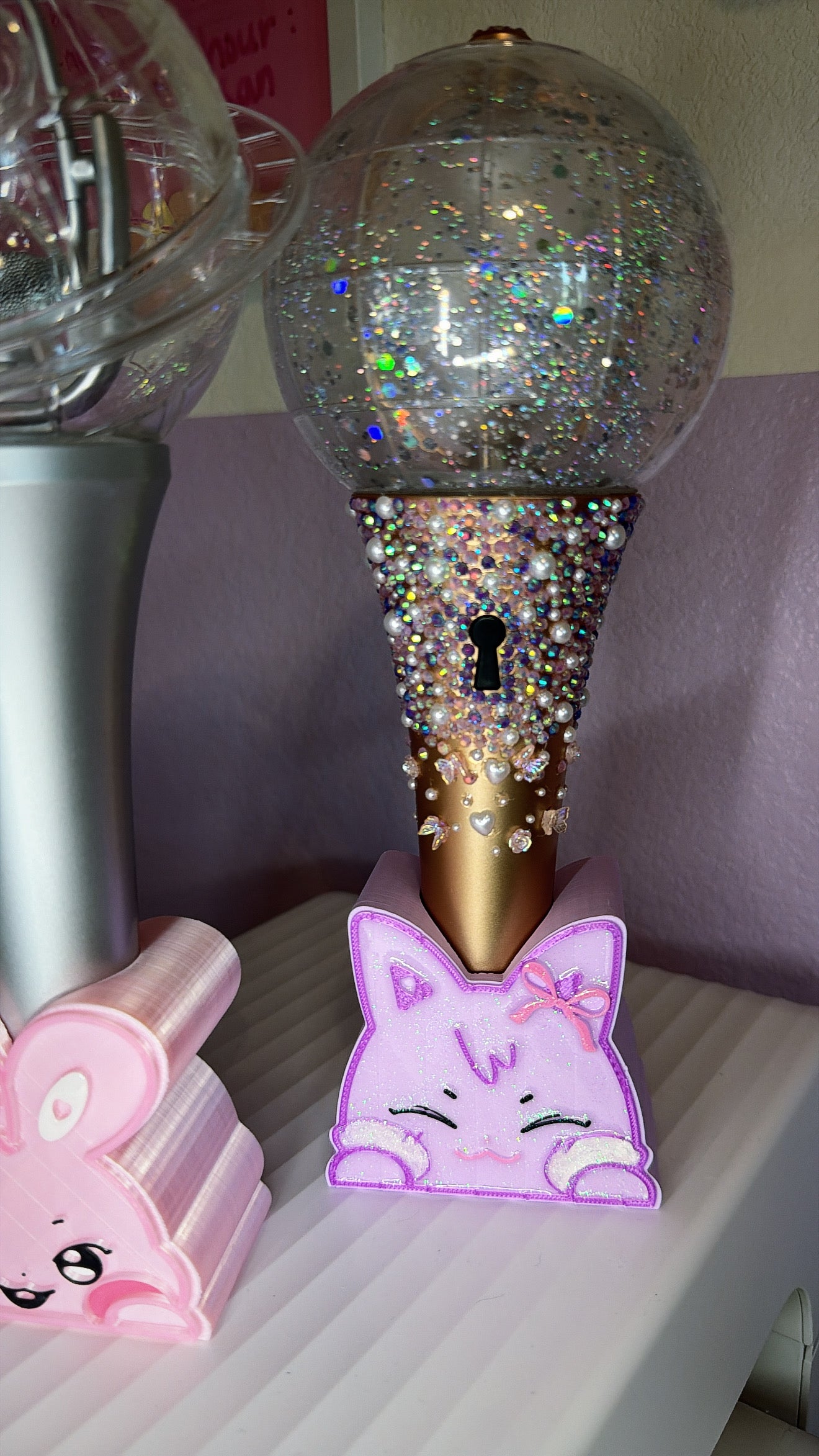 ANITEEZ Light Stick Stand | Fits Lightiny Version 2 & 3 | 3D Printed ATEEZ Display Holder