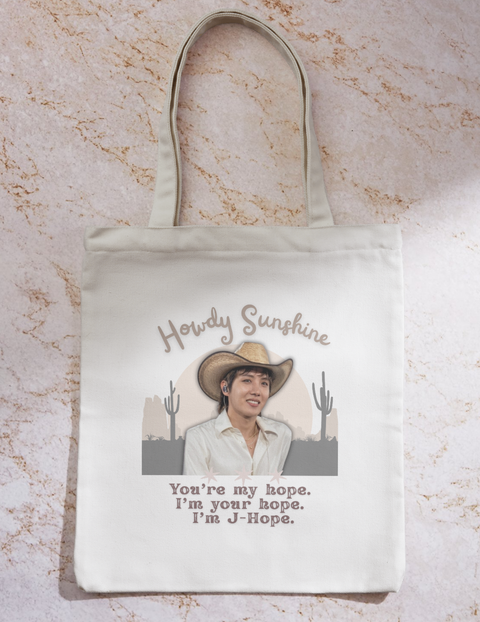 🤠 Cowboy Bangtan Canvas Tote Bag