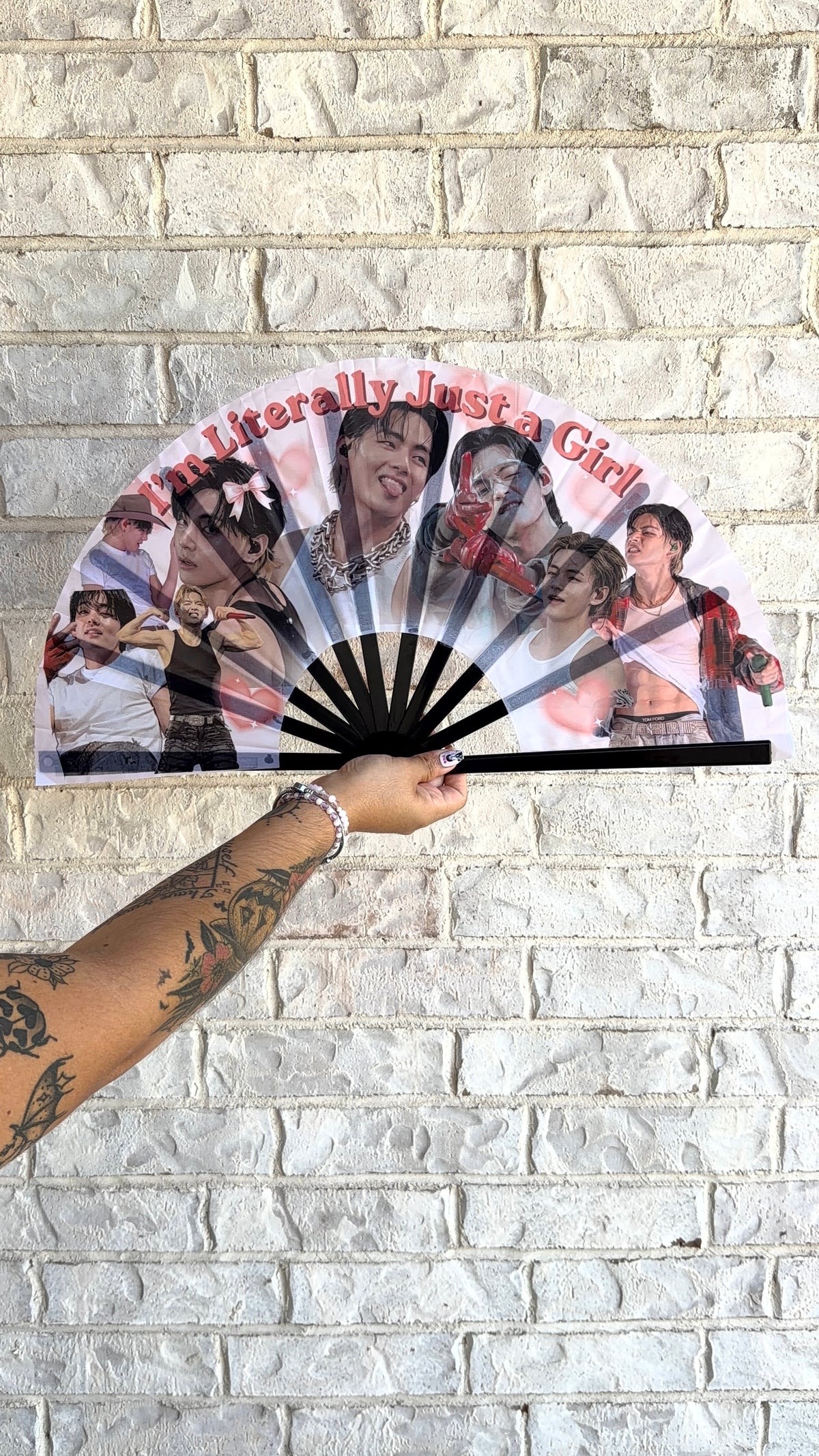 BTS Clack Fan | 25” Folding Fan