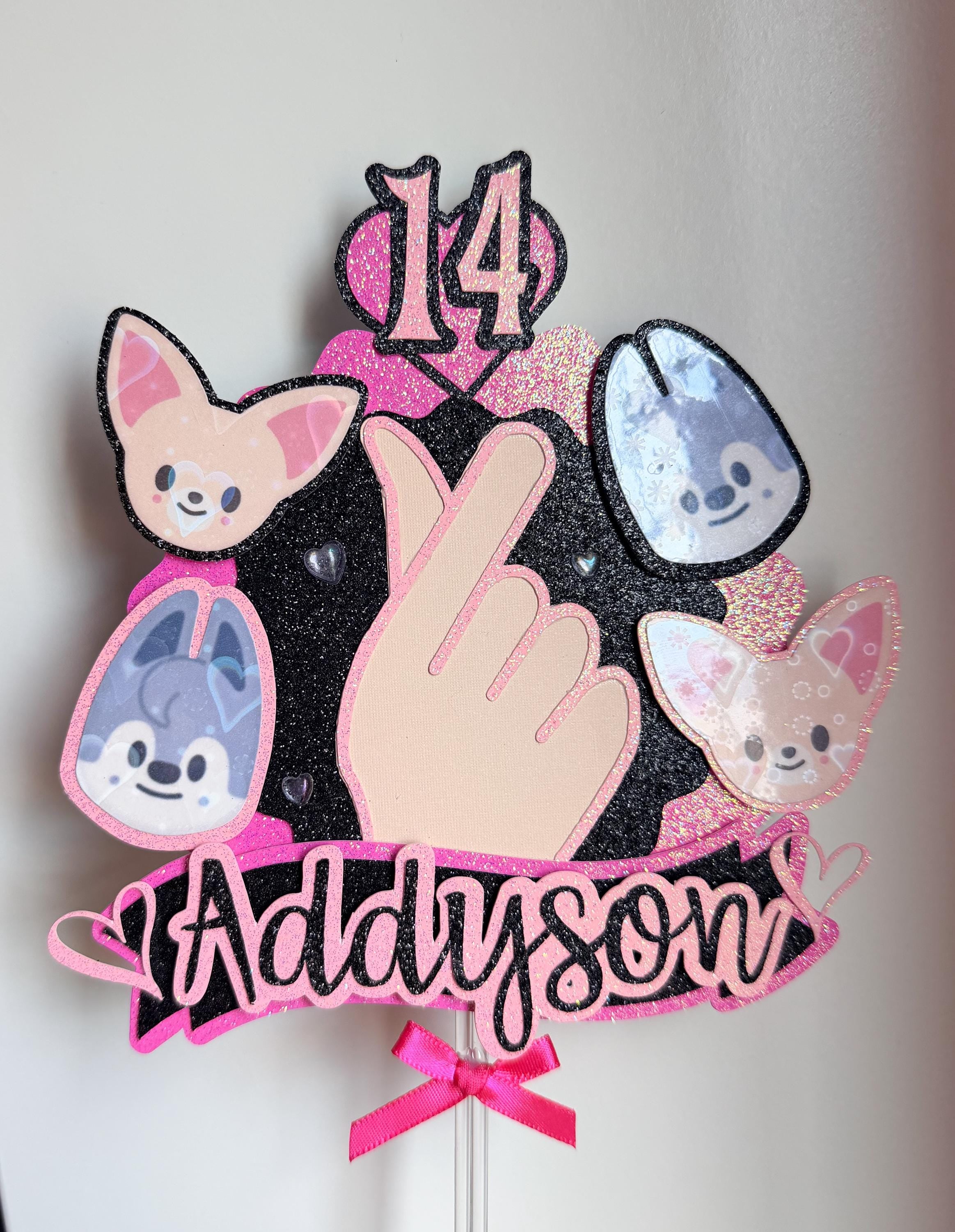 SKZOO Birthday Cake Topper | Stray Kids Cake Topper | K-Pop Birthday Decor | Custom Name Age | STAY Party Decoration | SKZ Party Cake Topper