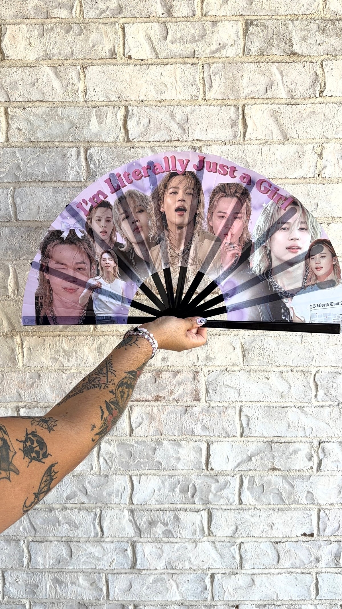 BTS Clack Fan | 25” Folding Fan