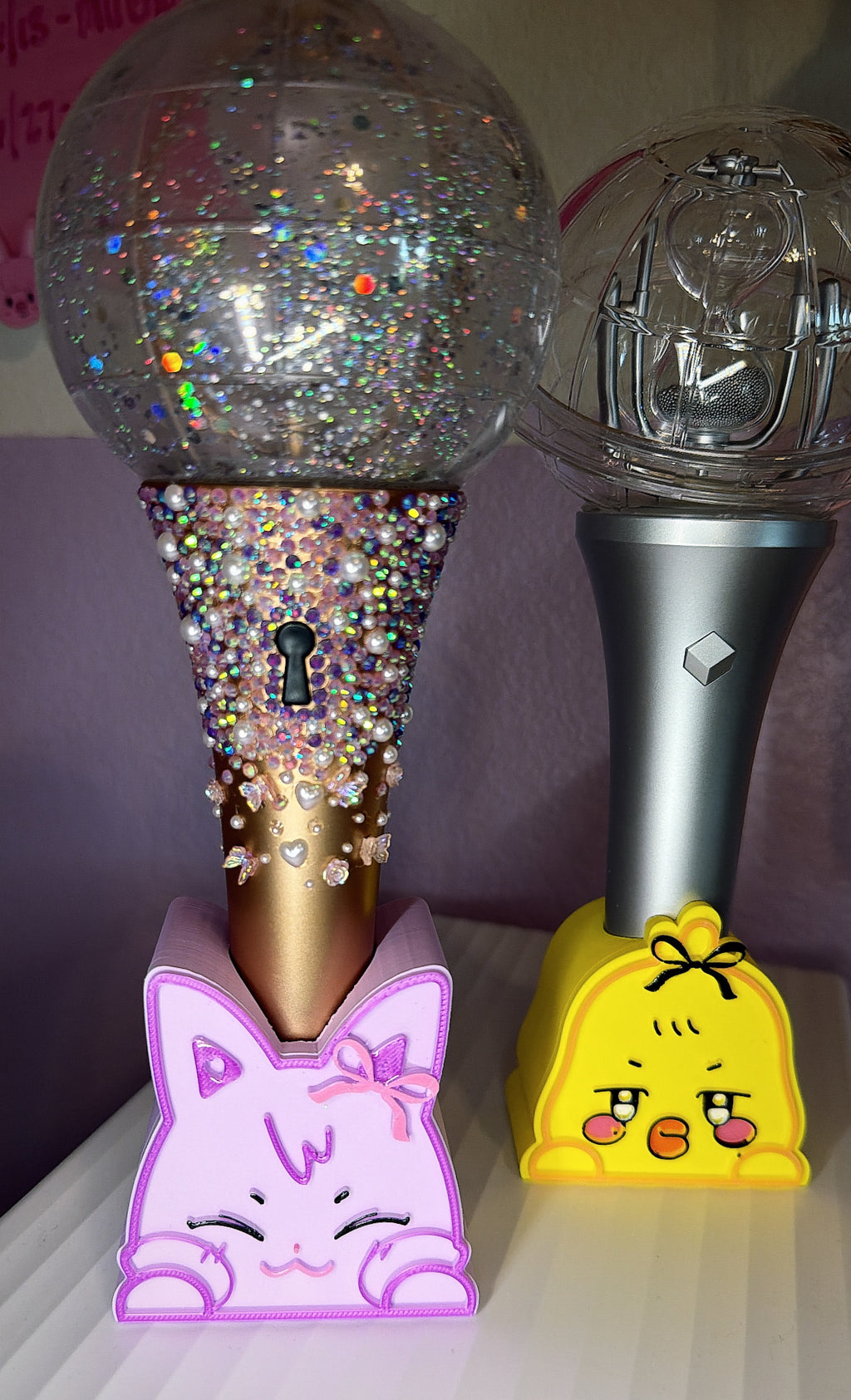 ANITEEZ Light Stick Stand | Fits Lightiny Version 2 & 3 | 3D Printed ATEEZ Display Holder