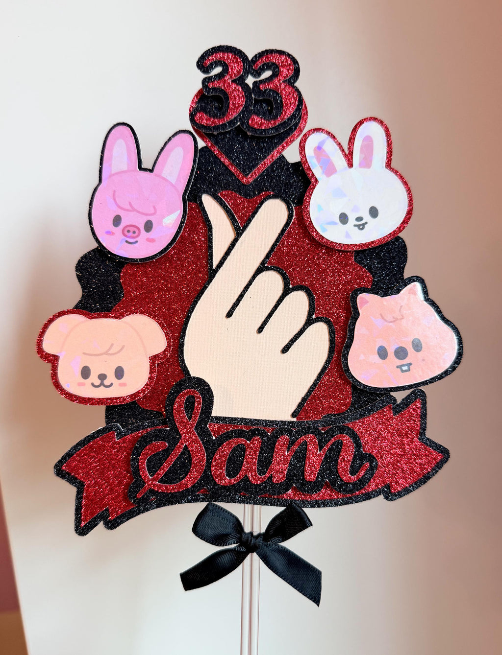 SKZOO Birthday Cake Topper | Stray Kids Cake Topper | K-Pop Birthday Decor | Custom Name Age | STAY Party Decoration | SKZ Party Cake Topper